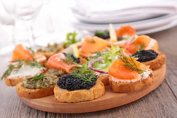 Fresh canape — Stock Photo, Image