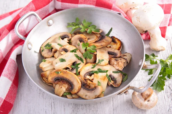 Mushroom and parsley — Stock Photo, Image