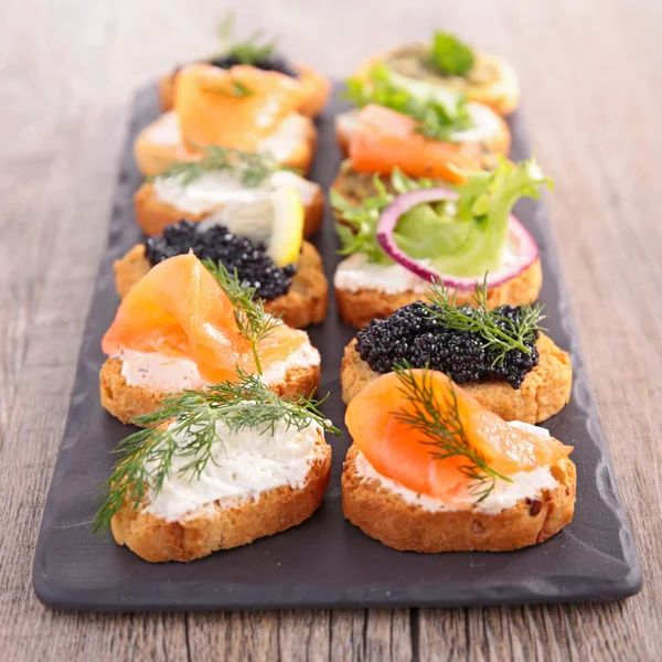 Fresh canape — 스톡 사진