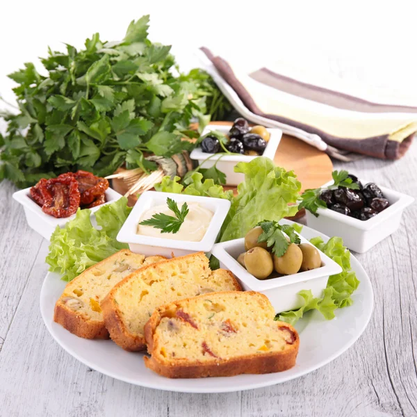 Slice of loaf cake — Stock Photo, Image