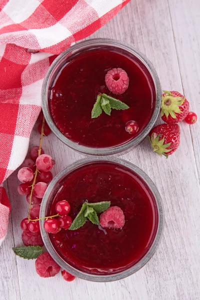 Berry desserts — Stockfoto