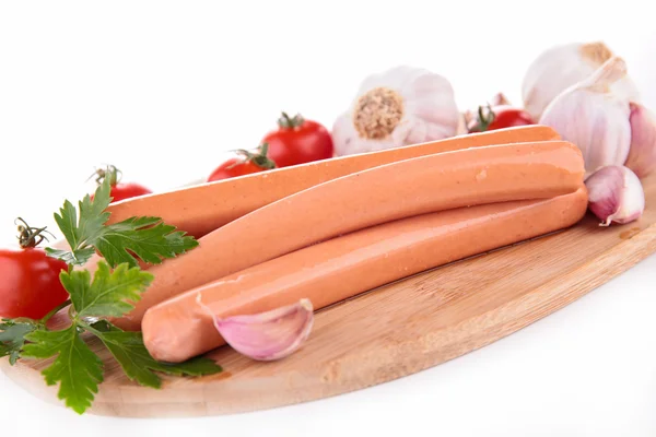 Sausage and vegetable — Stock Photo, Image