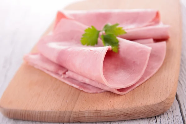 Prosciutto a bordo — Foto Stock