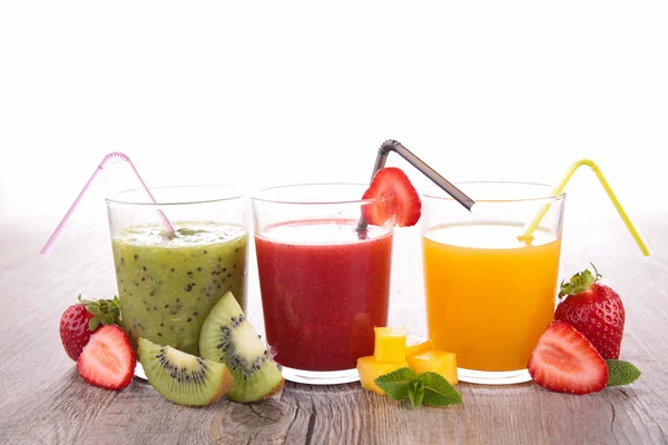 Asortyment soków owocowych — Zdjęcie stockowe