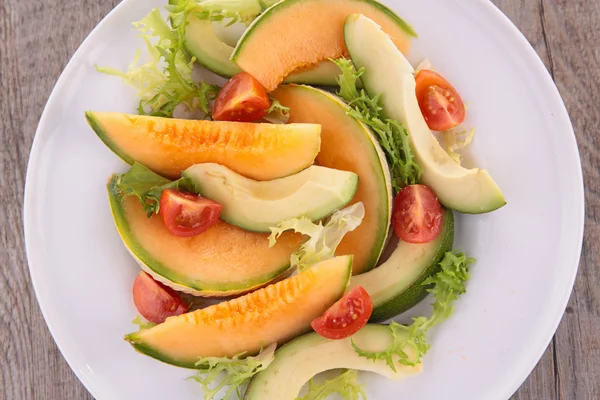 Salată de pepene și avocado — Fotografie, imagine de stoc