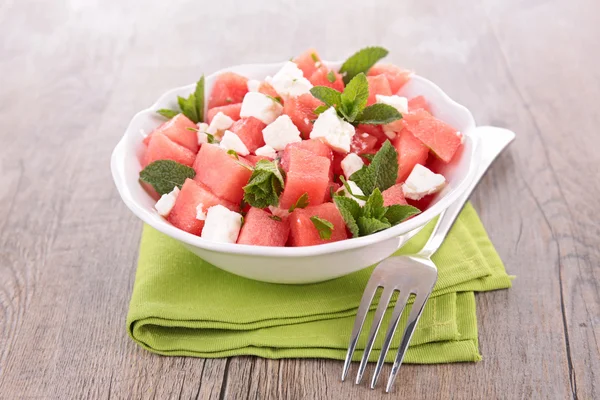 Salad with watermelon — Stock Photo, Image