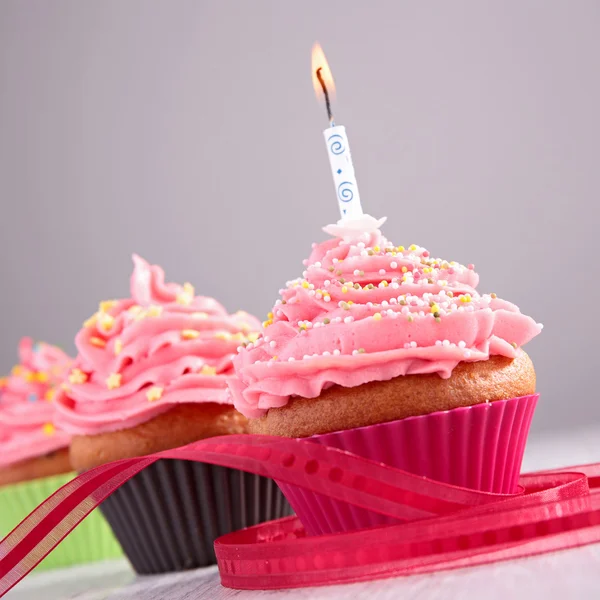 Birthday cupcake — Stock Photo, Image