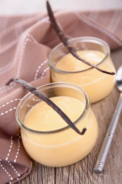 Vanille crème dessert — Stockfoto