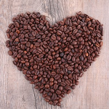 kahve kalp şekli