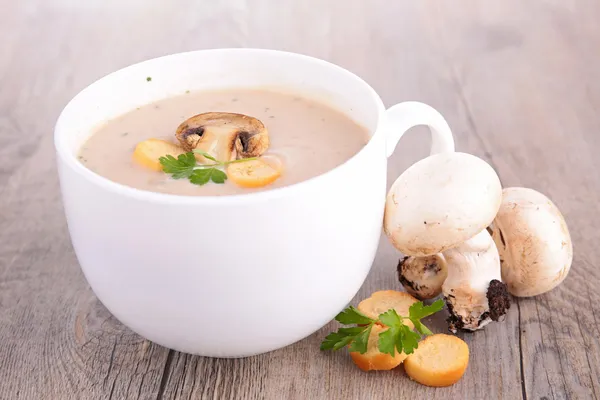 Mushrooms soup — Stock Photo, Image