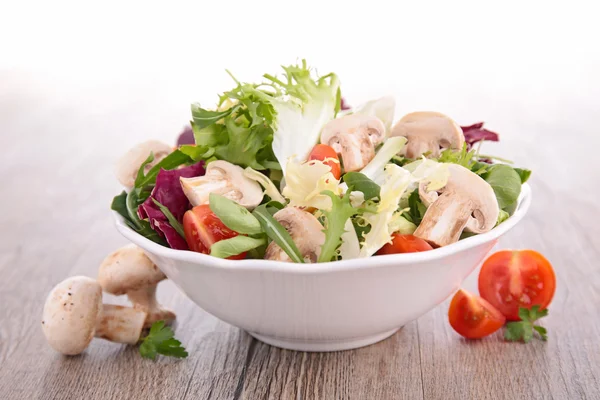 Salad with mushroom and tomato — Stock Photo, Image
