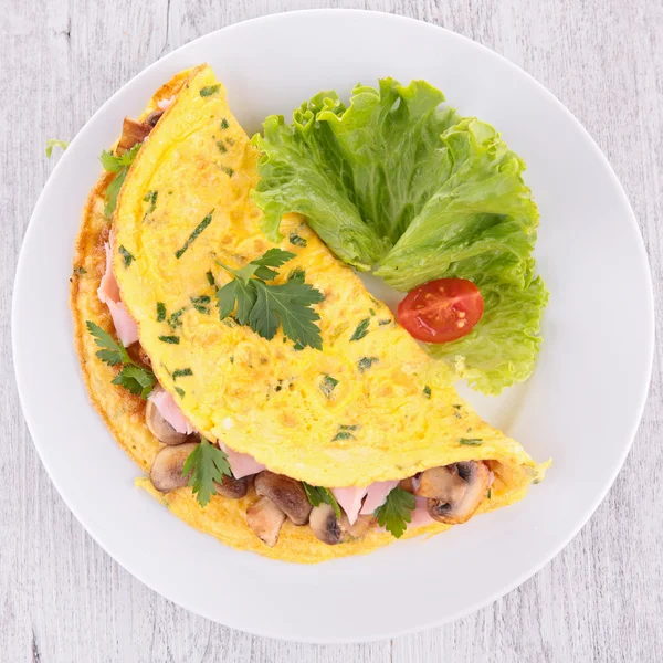 Omelet with mushroom — Stock Photo, Image