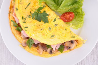 mantarlı omlet