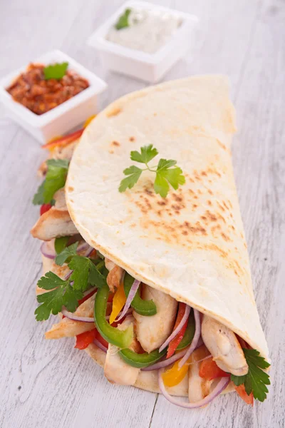 Tortilla wrap — Stockfoto