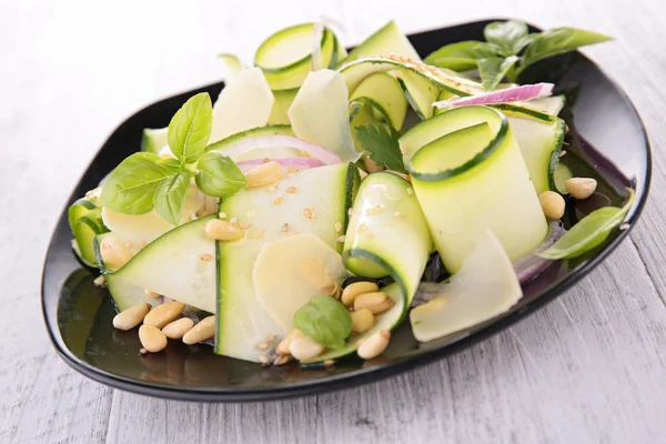 Zucchini, pine nut and basil — Stock Photo, Image