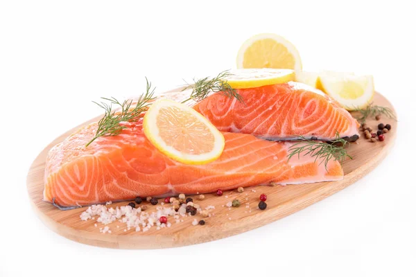 Salmon on board — Stock Photo, Image