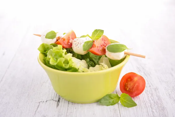 Salad tomato with mozarrella — Stock Photo, Image