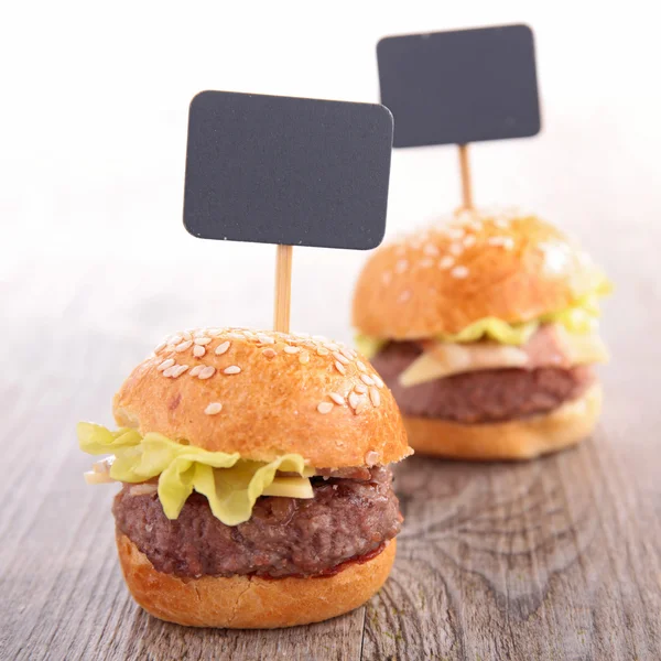 Two hamburgers — Stock Photo, Image