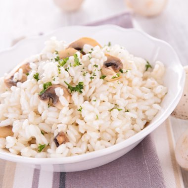 mantarlı risotto