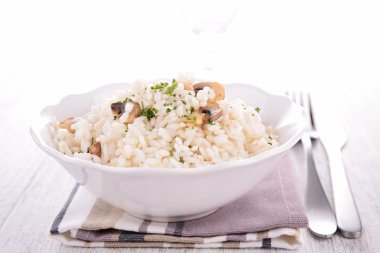 mantarlı risotto