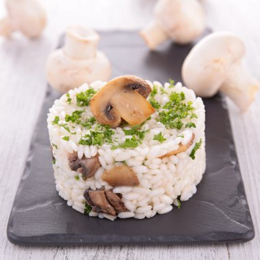mantarlı risotto