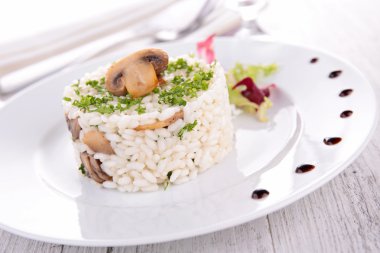 mantarlı risotto