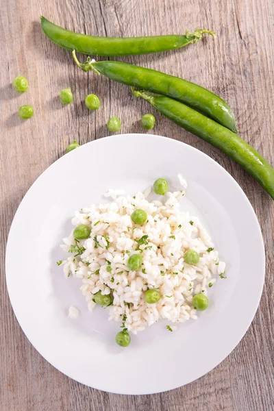 Risotto z groszkiem — Zdjęcie stockowe