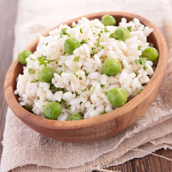 Erbsenrisotto — Stockfoto