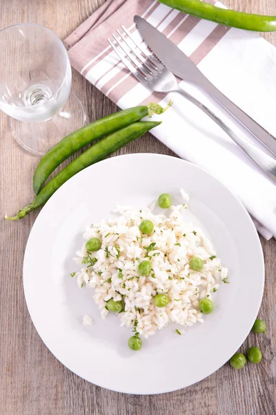 Pea risotto — Stockfoto