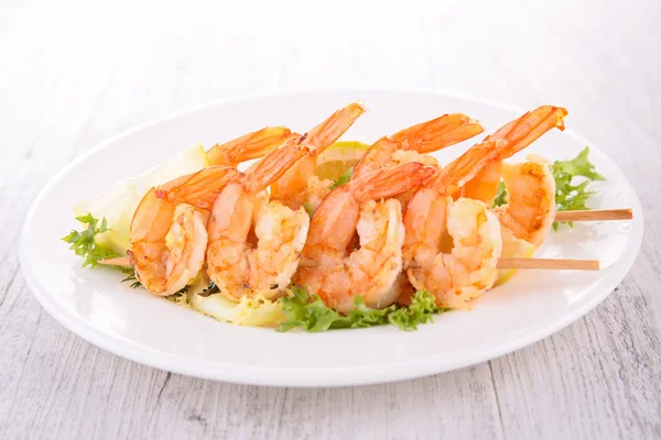 Shrimp kebab — Stock Photo, Image