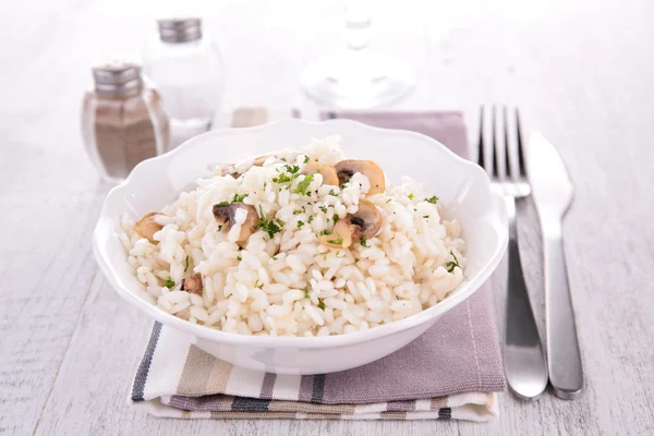 Risotto mit Pilzen — Stockfoto