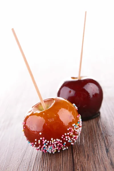 Karamelová jablka — Stock fotografie
