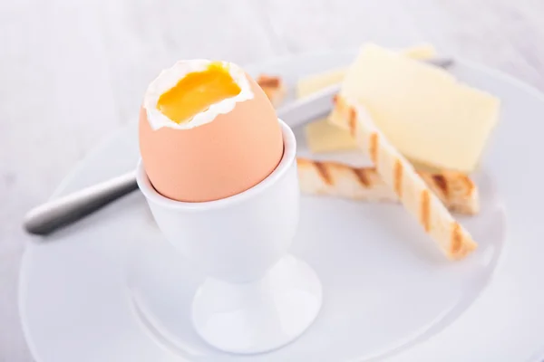 Egg and butter — Stock Photo, Image
