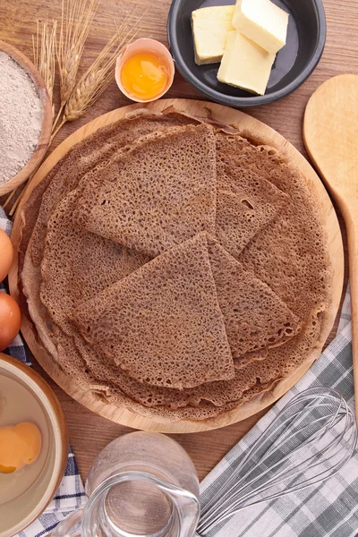 Buckwheat crepe — Stock Photo, Image