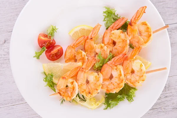 Grilled shrimp — Stock Photo, Image