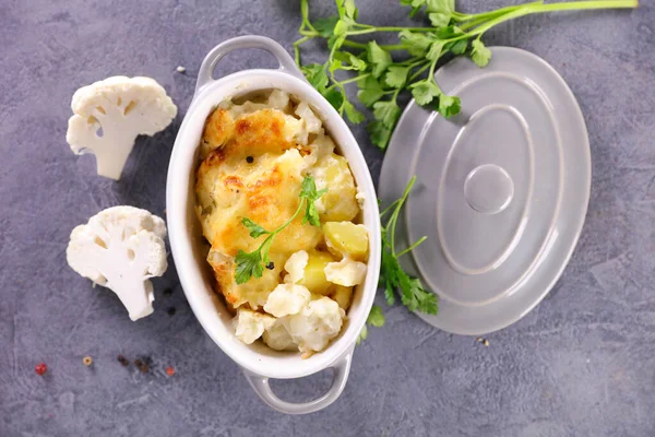 Baked Cauliflower Cream Cheese — Stock Photo, Image