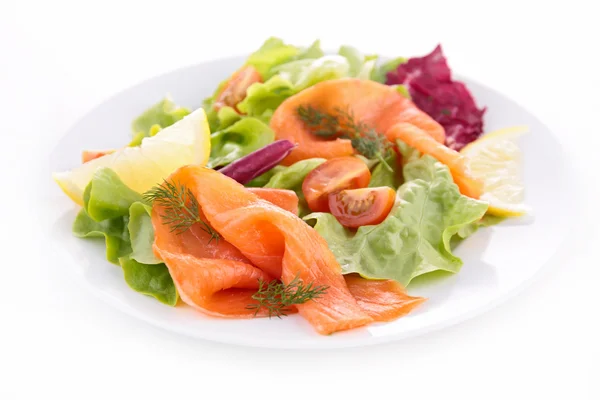 Zalm salade — Stockfoto