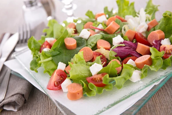Soslu taze salata — Stok fotoğraf
