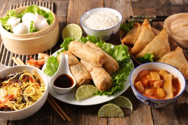 Asya yemekleri çeşitleri.