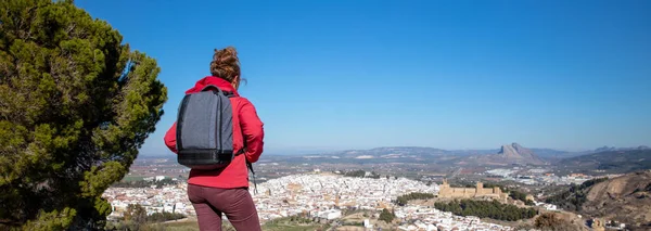Podróże Kobiet Hiszpanii Antequera Malaga — Zdjęcie stockowe