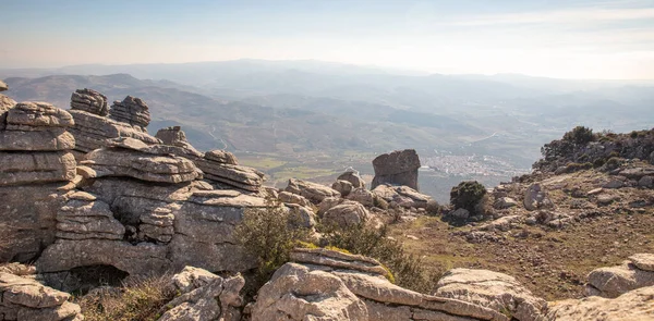 Blick Auf Torcal Antequera Spanien Andalusien — Stockfoto
