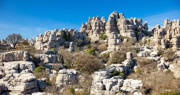 Torcal Naturpark Antequera Andalusien Spanien — Stockfoto