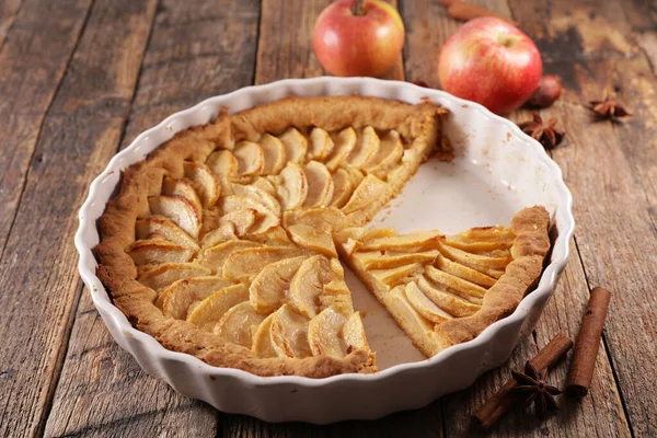 Tarte Aux Pommes Maison Épices — Photo