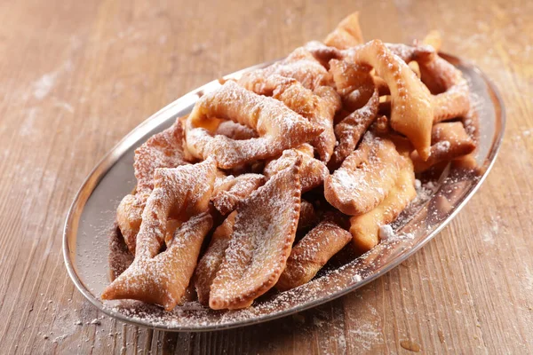 Traditional French Angel Wings Bugne Sugar — Stock Photo, Image