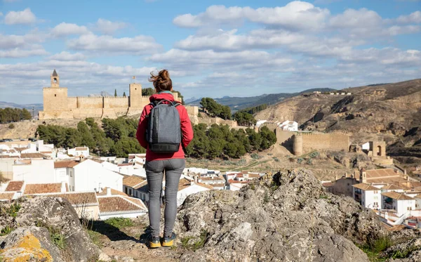 Жінка Туристка Антекері Іспанія — стокове фото