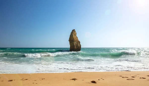 Rocher Dans Océan Atlantique Portugal — Photo