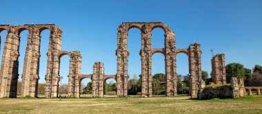 İspanya 'daki Los Milagros Aqueduct of los milagros, Merida...