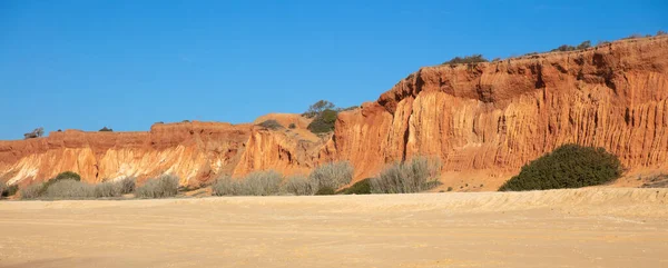 Algarve Amazing Beach Red Cliff — Stock Photo, Image