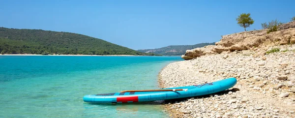 Paddle Board Playa Verdon Francia — Foto de Stock