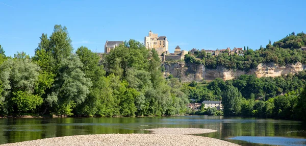 Dordogne Rivier Kasteel Beynac — Stockfoto